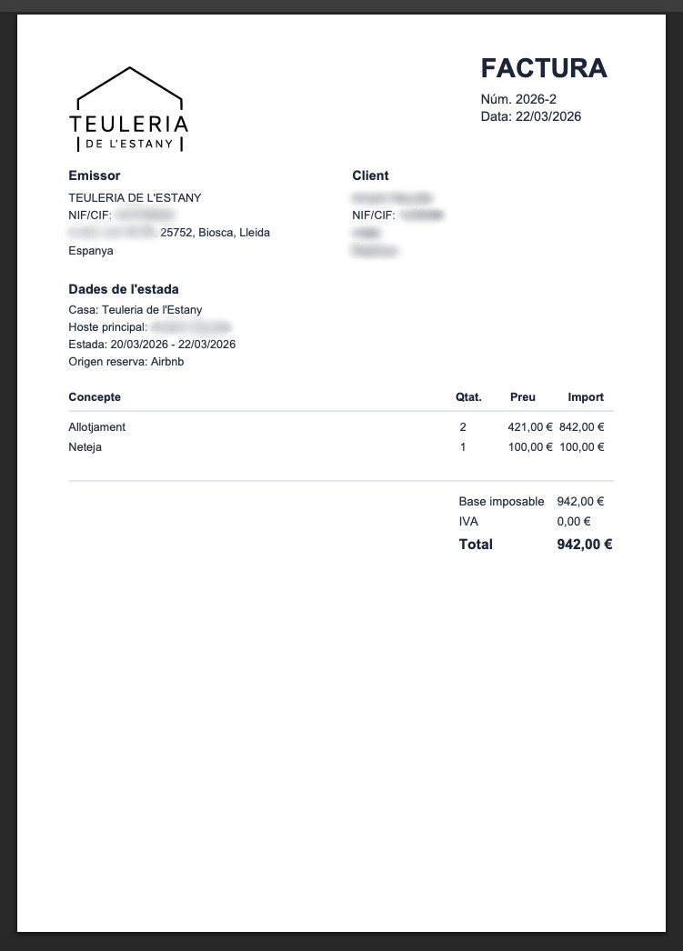 Emissió de factures